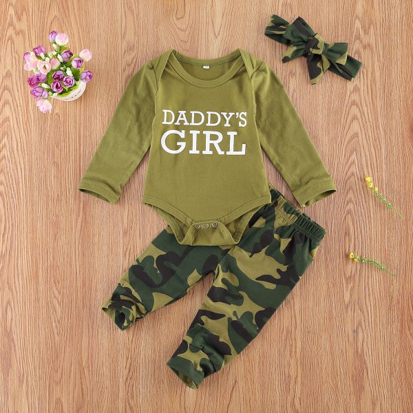 New Products Set Letter Camouflage Printed Children Set - Image 3