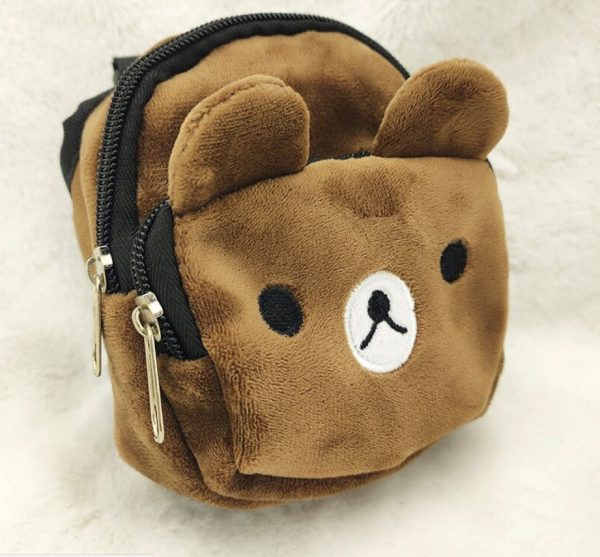 Adjustable Leash Pet Puppy Self Backpack Cartoon Portable Harness Teddy Dog Outdoor Travel Carrier Snack Bag