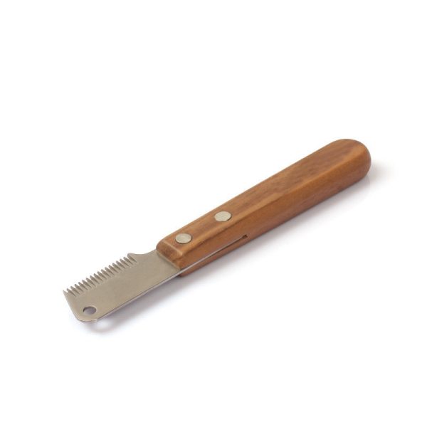 Pet Plucking Knife Comb Wooden Handle Terrier Dog Supplies Pet Shaving Knife Styling Grooming Comb - Image 5