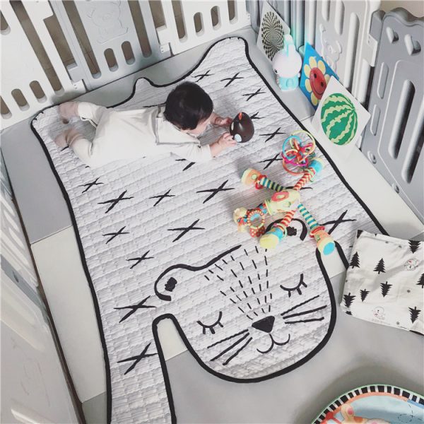 Toys Baby Play Mat Kids Carpet White Tiger Plush Rugs For Liveing Room Decoration Floor Mats Developing Mat For Children - Image 3