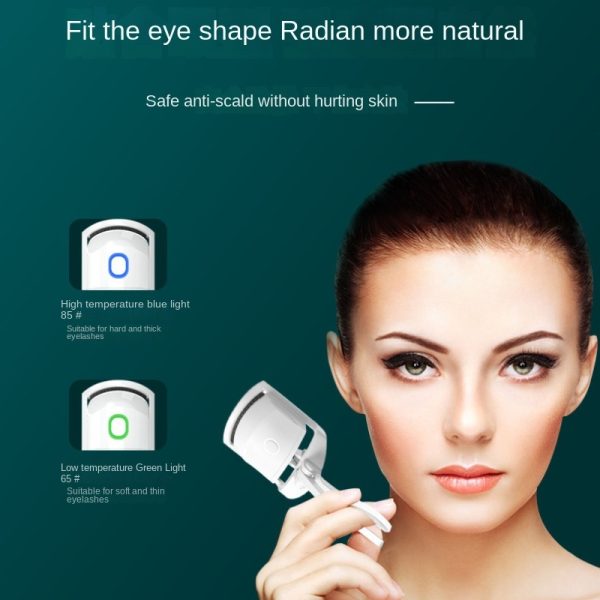 Eyelash Curler Portable Electric Heated Comb Eye Lash Long Lasting Eyelashes Curls Thermal Eyelash Curler Makeup Tools Heated Eyelash Curlers,Rechargeable Electric Eyelash Curler,Handheld Eyelash Heat - Image 3