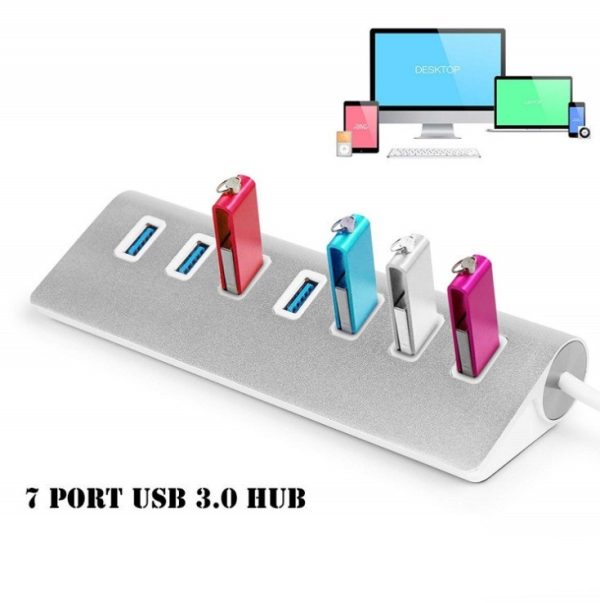 USB30 Seven-port Hub Mobile Phone Charging Aluminum Alloy Material - Image 8