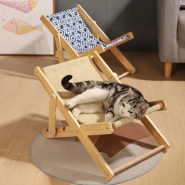 Solid Wood Cat Climbing Frame Recliner Four Seasons Universal - Image 8