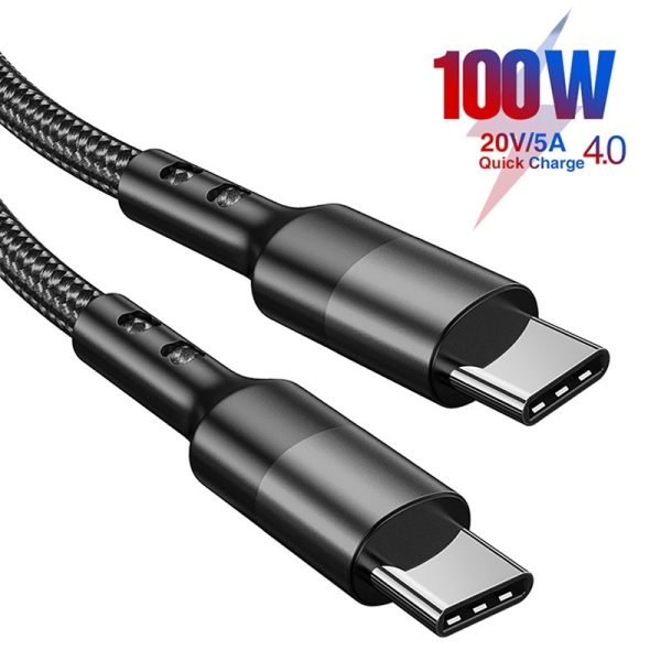 100W USB C To USB-C Type Cable USBC PD Fast Charging Cable - Image 6