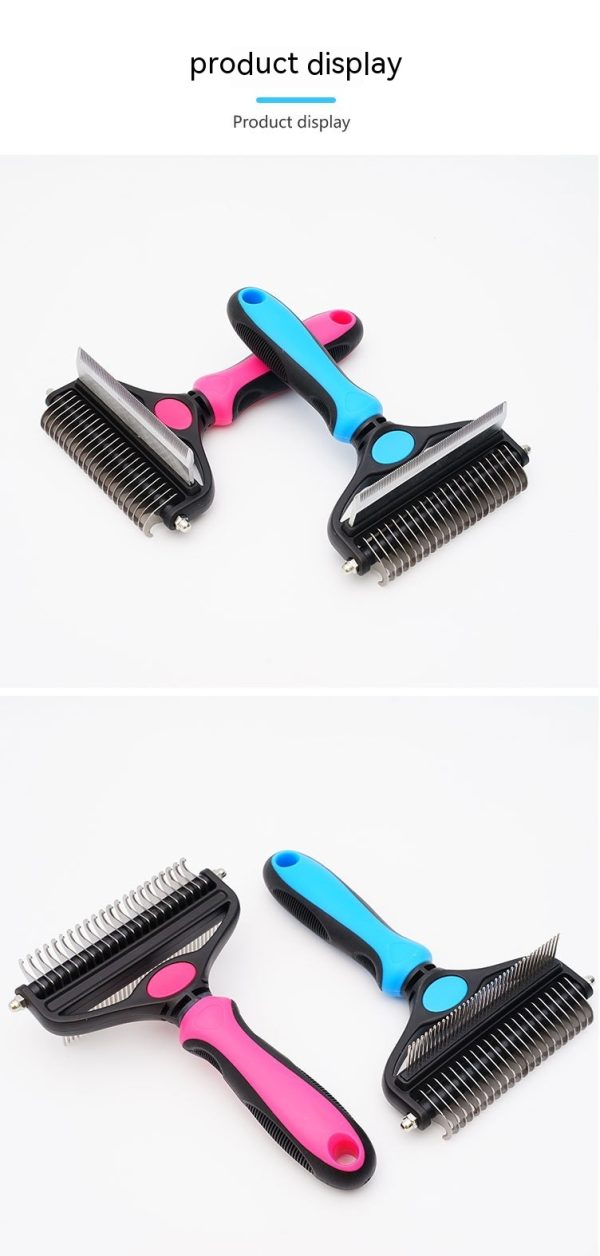 Pet Hair Unknotting Comb Thin Comb Two-in-one Beauty Products - Image 9