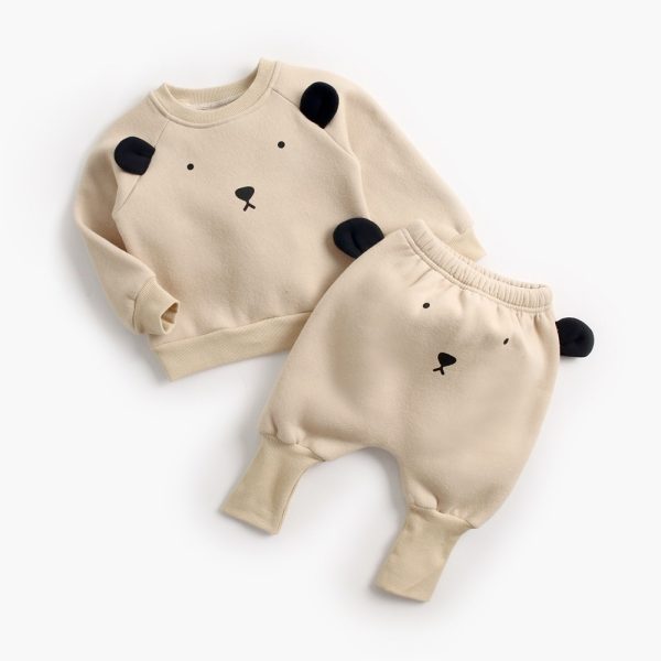 Baby Plus Velvet Sweater Suit - Image 4