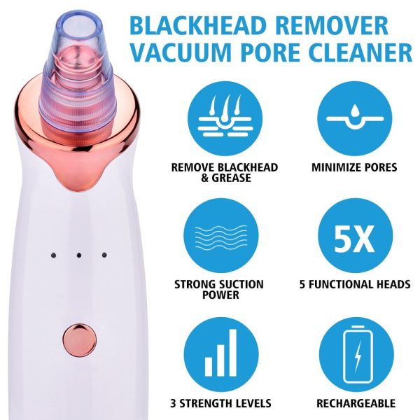 Blackhead Instrument Electric Suction Facial Washing Instrument Beauty Acne Cleaning Blackhead Suction Instrument - Image 7