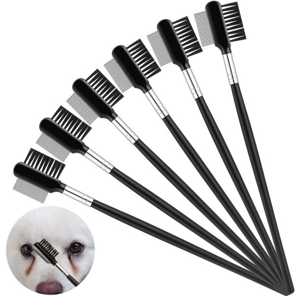 Dog Eye Comb Tear Stain Remover Comb Double-Head Tear Stain Comb For Small Dogs  Metal Eye Booger Remover For Dogs Puppy Cat Grooming Comb For Removing Crust Mucus And Flea - Image 8