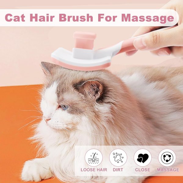 Pet Self Cleaning Slicker Brush Pet Hair Brush Dog Brush  Cat Brush For Shedding Hair Pet Hair Removal Tool Safe Massage Comb For Long  Middle-long, Short Hair - Image 7