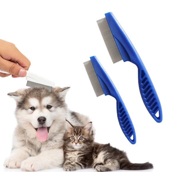 Multifunctional Pet Comb Tear Stain Removal Comb Magic Pets Grooming Comb Kit For Small Dogs Puppies  Pet Grooming Brush Fine-Tooth Stainless Grooming Massage Comb - Image 4