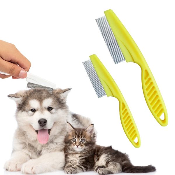 Multifunctional Pet Comb Tear Stain Removal Comb Magic Pets Grooming Comb Kit For Small Dogs Puppies  Pet Grooming Brush Fine-Tooth Stainless Grooming Massage Comb - Image 5