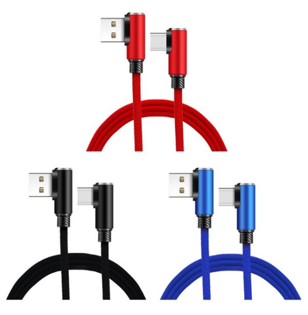 Double elbow cloth knitted fast charging data cable - Image 4