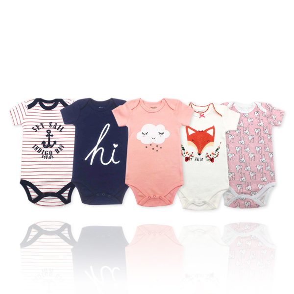 New Cotton Baby Short-sleeved One-piece Home Service - Image 8