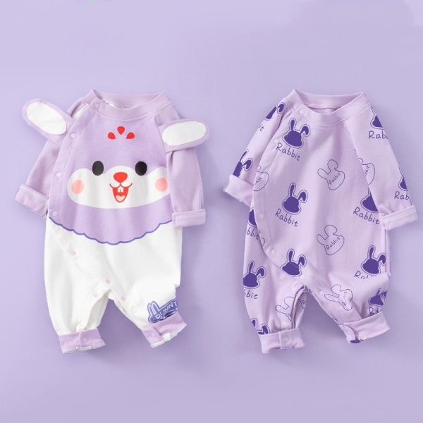 Cotton Long Sleeved Spring Clothing Children's Jumpsuit - Image 3