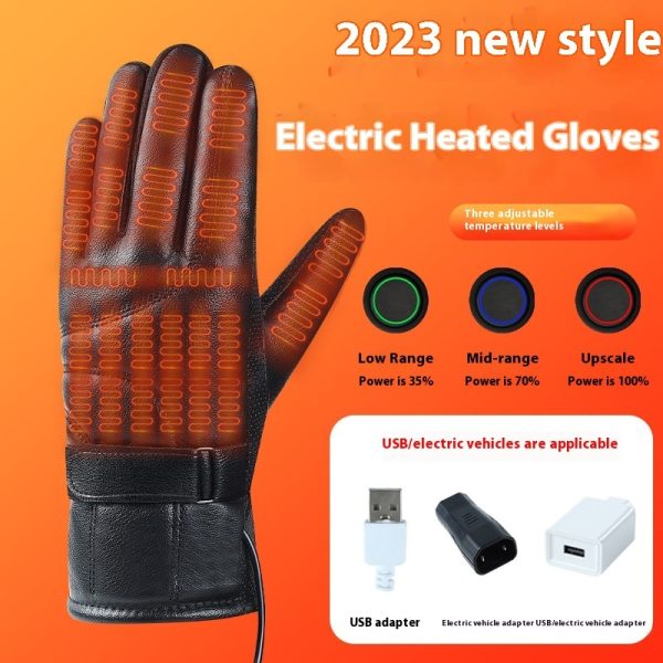 Heating Electric Thermal Gloves USB Rechargeable