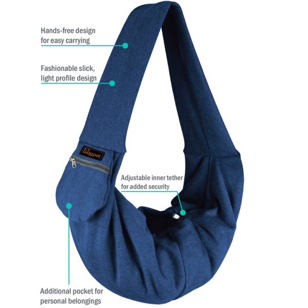 Portable Diagonal Span Breathable Backpack For Dog Chest - Image 5