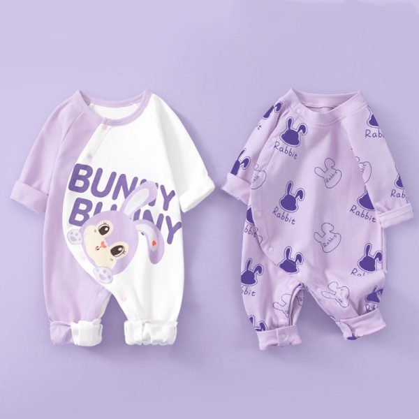 Cotton Long Sleeved Spring Clothing Children's Jumpsuit - Image 2