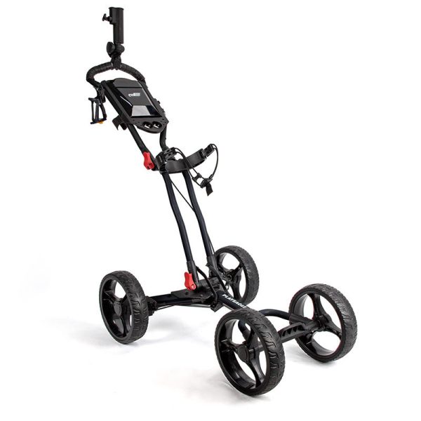 Golf Course Cart Four Wheel Aluminum Alloy Foldable With Umbrella Rack - Image 5