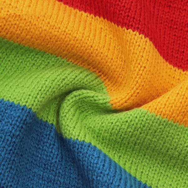 Knitted Rainbow Rompers - Image 3