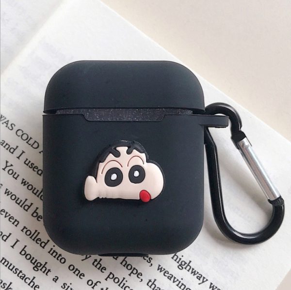 Compatible with Apple, AirPods protective jacket cute cartoon silicone anti-falling earphone jacket Japanese Korean women''s key-clasp hanging rope - Image 8