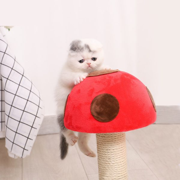 Grinding Claws Funny Cat Toy Sisal Column Mushroom Flower Climbing Frame - Image 3