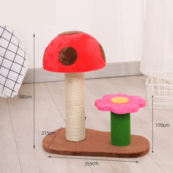 Grinding Claws Funny Cat Toy Sisal Column Mushroom Flower Climbing Frame - Image 6