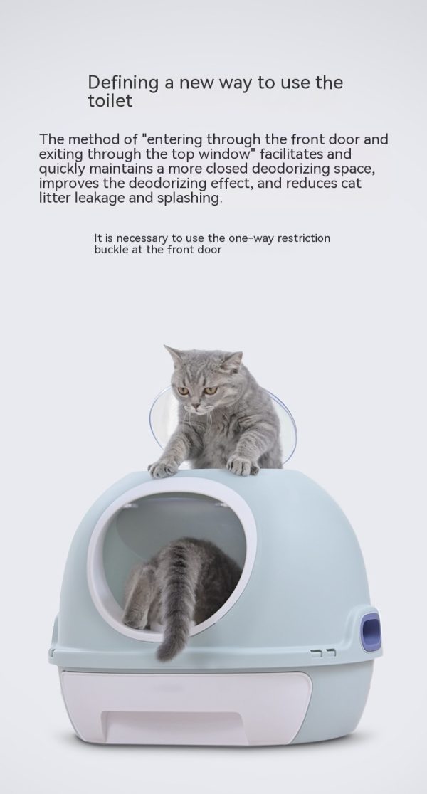 Troublemaker Top-in Fully Enclosed Litter Box - Image 10