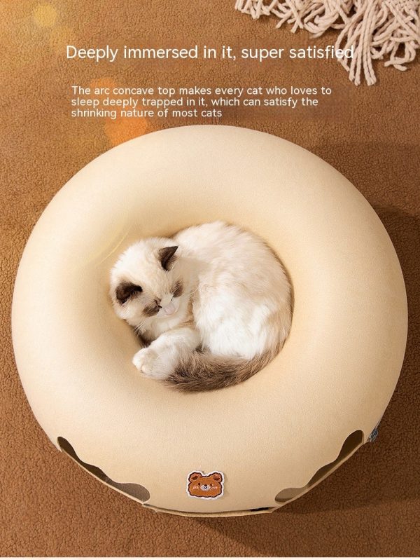 Animal-shaped Felt Zipper Cat Nest - Image 7