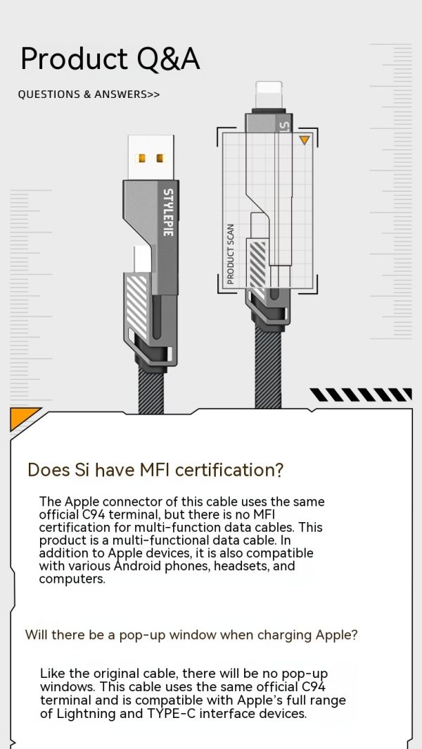 Four-in-one Fast Charge Data Cable - Image 8