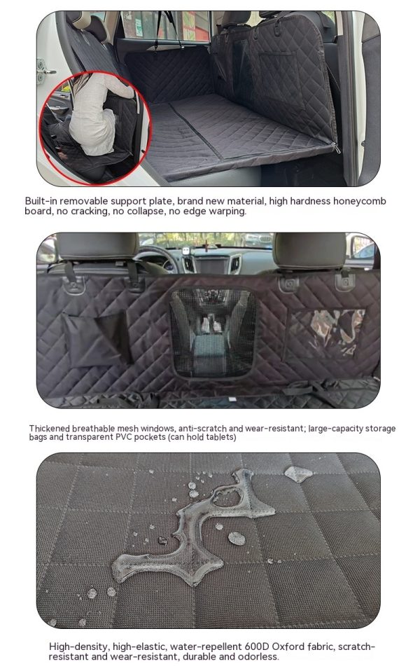 600D Oxford Cloth Waterproof Surrounded Lengthened Load Bearing Car Pet Mat - Image 8