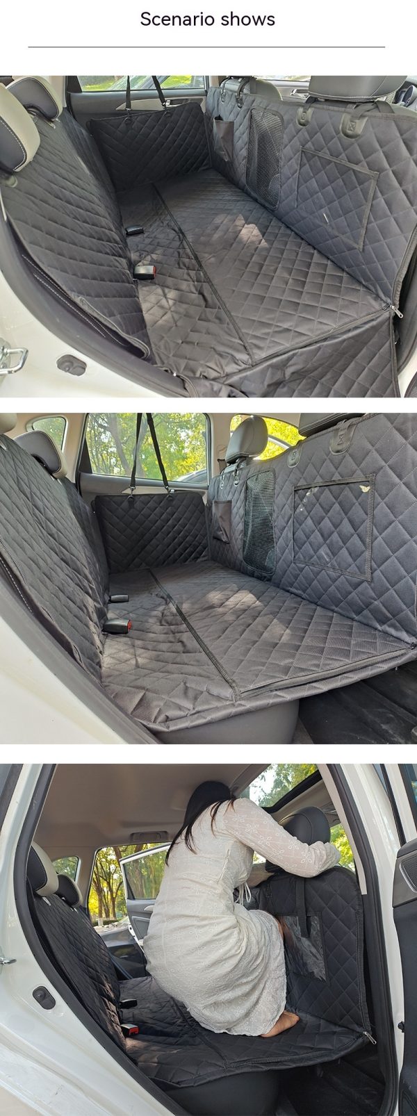 600D Oxford Cloth Waterproof Surrounded Lengthened Load Bearing Car Pet Mat - Image 9