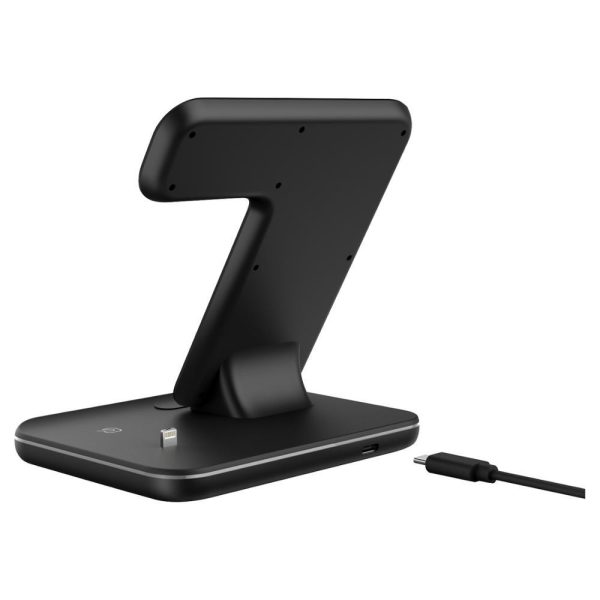 Compatible Mobile Phone Watch Earphone Wireless Charger 3 In 1 Wireless Charger Stand - Image 9