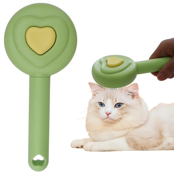 Pet Beauty Hair Removal Comb Cat Brush - One Click Release Care Cat Comb Dog Hair Removal Brush