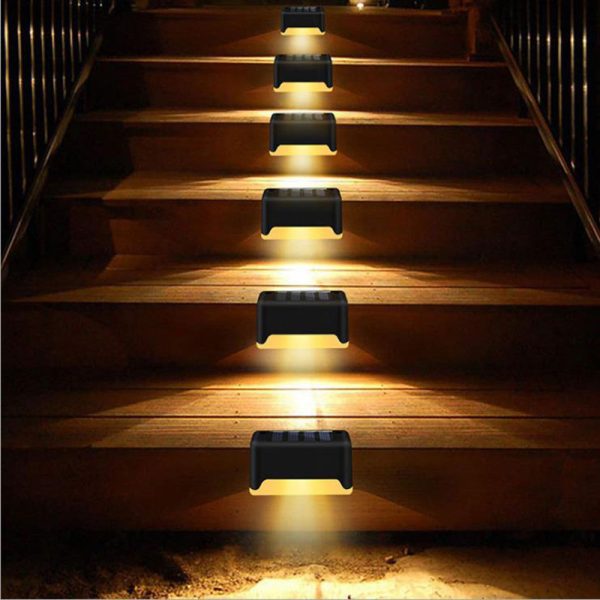 New Upgrade Waterproof LED Solar Fence Lamp Solar Deck Lights Solar Step Light Outdoor For Patio Stairs Garden Pathway Step Yard - Image 3