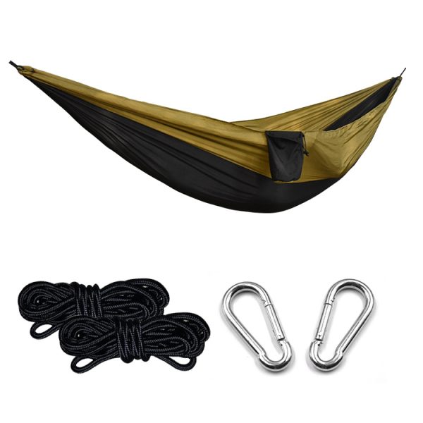 Ultralight Outdoor Camping Nylon Hammock Sleep Swing Tree Bed Garden Furniture Hanging Double Hammock Chair Hangmat - Image 6