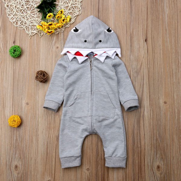 Cartoon shark hooded robes - Image 4