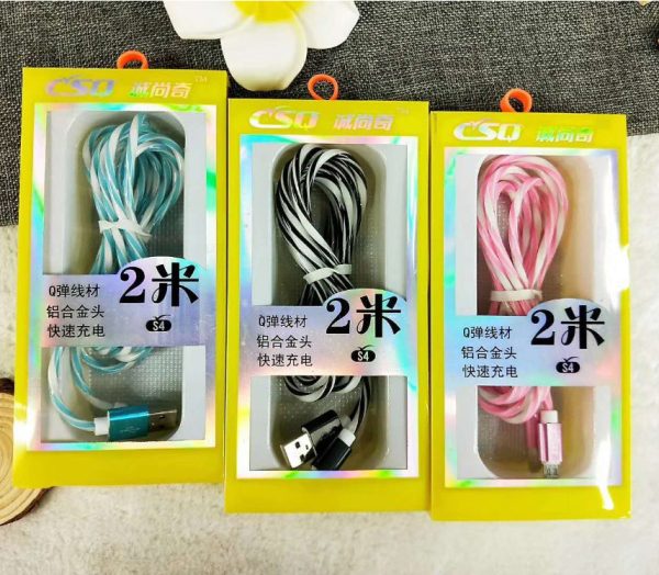 USB data cable 2 meters nylon woven - Image 2