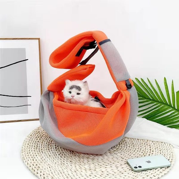 Cat And Dog Travel Portable Messenger Shoulder Bag Breathable Mesh - Image 2