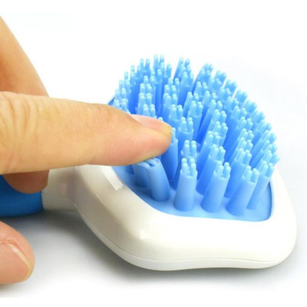 Blue Light High Quality Silicone Pet Dog Cat Grooming Comb Brush For Bathing Cleaning Massage Plastic Brush Comb For Dogs Cats - Image 6