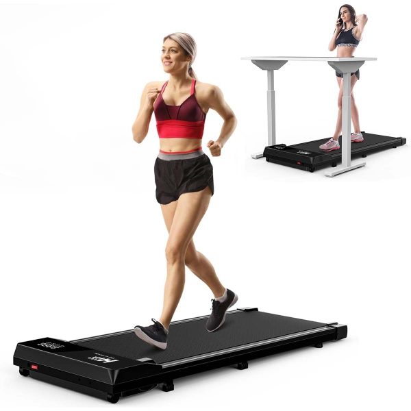 Under Desk Walking Mat Treadmill, Small Portable Office And Home Treadmill, Quiet And Lightweight Flatbed Treadmill With Remote Control - Image 7