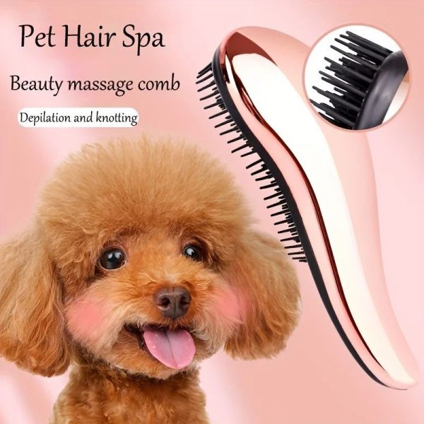 2-in-1 Dog Grooming Comb And Massage Brush Removes Hair And Relaxes Your Pet For Easy Use Perfect For Bath Time Floating Design