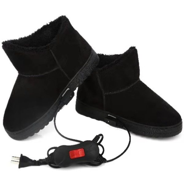 Feet Warmer Plug-in Electrothermal Shoes Rechargeable Walking Female Male Heating Thermal Cotton Slippers - Image 3