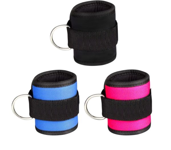 New D-ring Ankle Strap Buckle Adjustable Ankle Weights Gym Leg Ankle Cuffs Power Weight Lifting Fitness Rope 1/2PC - Image 4