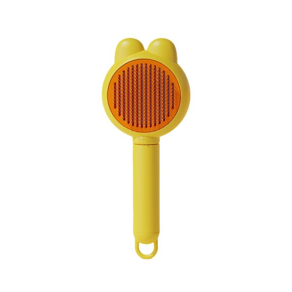 Cat Brushes For Indoor Cats Dog Brush For Shedding With Metal Cat Comb Self Cleaning Pet Hair Brush With Release Button For Grooming Kitten