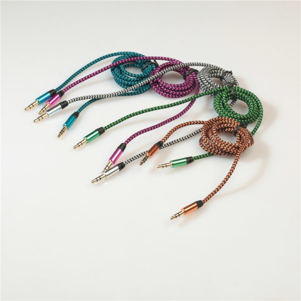 14/5000   3.5mm metal case braided audio wire - Image 2