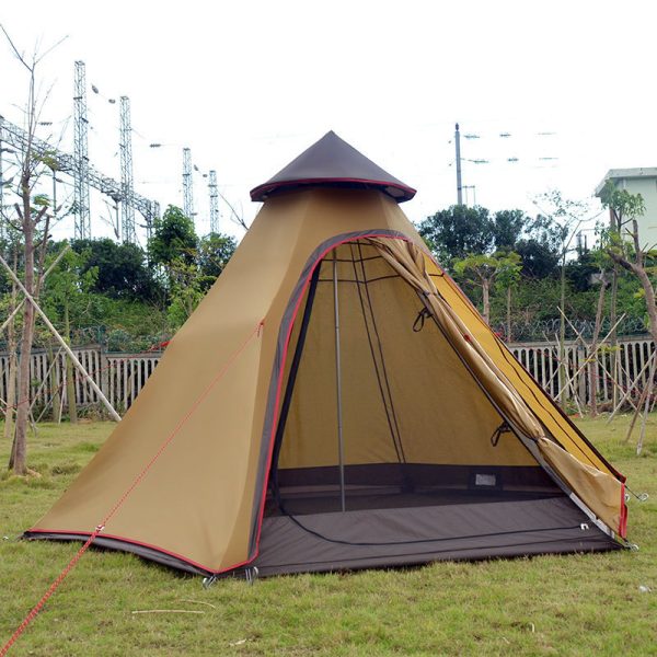 Factory direct Indian tent outdoor wind type camping tent awning camping tower new account - Image 5