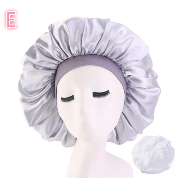 Beauty print Satin silk Bonnet sleep night cap - Image 9