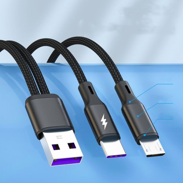 Two In One Data Cable For Android Charging Cable - Image 3