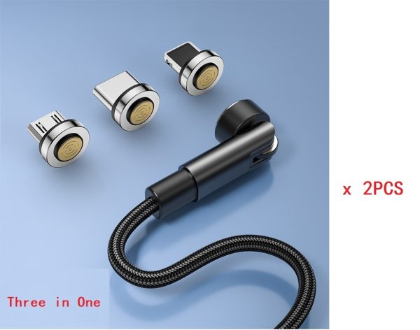 Compatible With Appl E , 540 Degree Rotating Magnetic Data Cable Three In One - Image 10