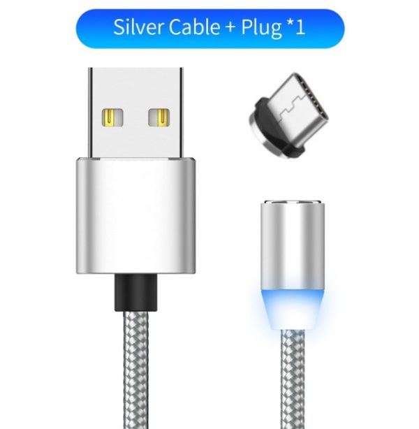 Compatible with Apple , YBD 1m magnetic LED charging cable - Image 6